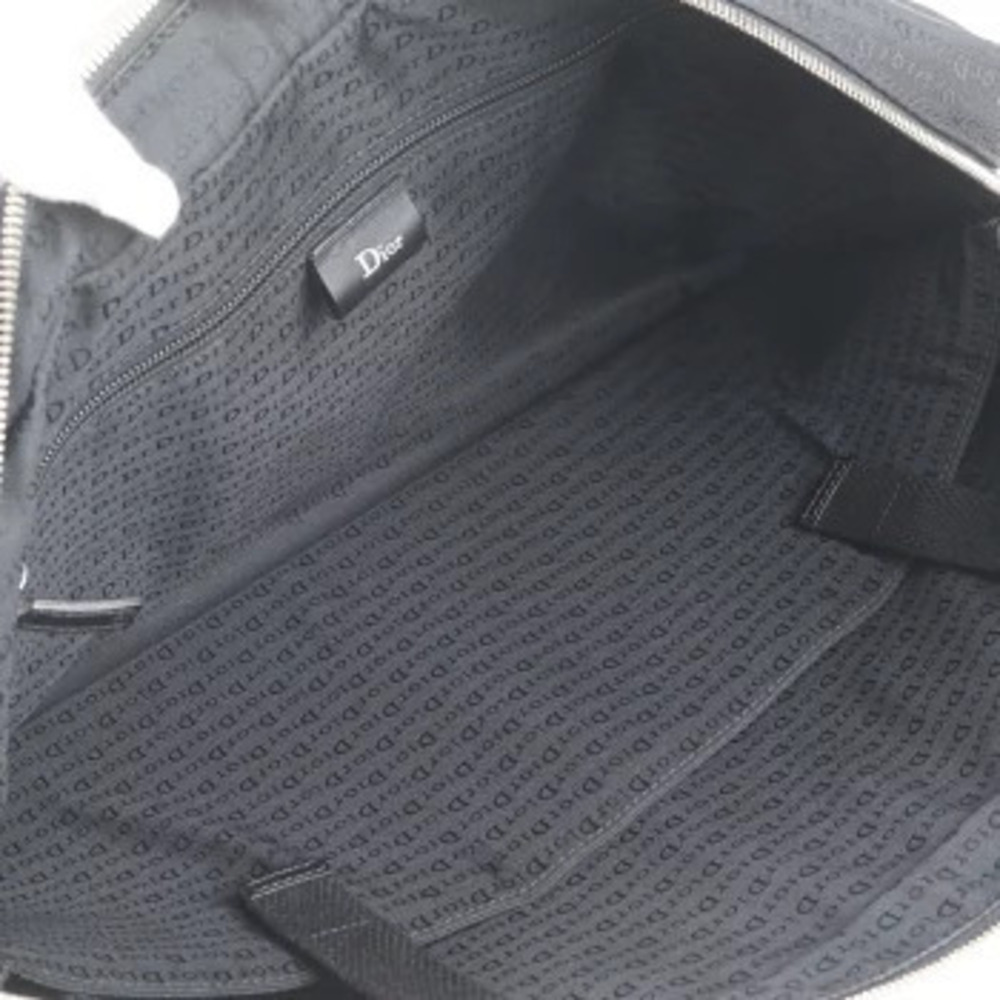 Christian Dior Oblique Canvas Leather Briefcase Tote Bag Black - Picture 7 of 8